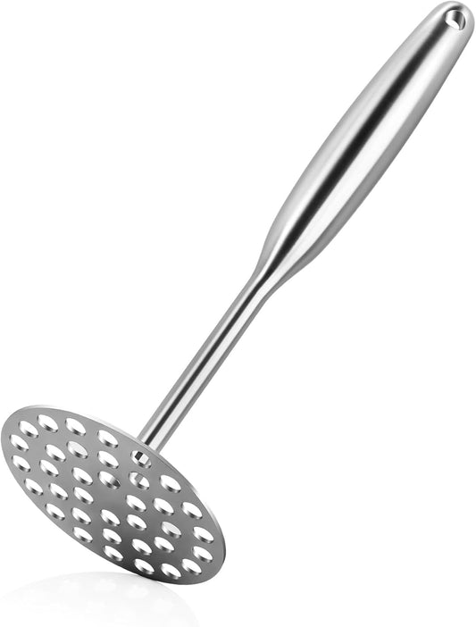 Stainless Steel Potato Masher - Heavy Duty Mashed Potato Maker, Avocado, Sweet Potato, Vegetable, Fruit Mash Tool