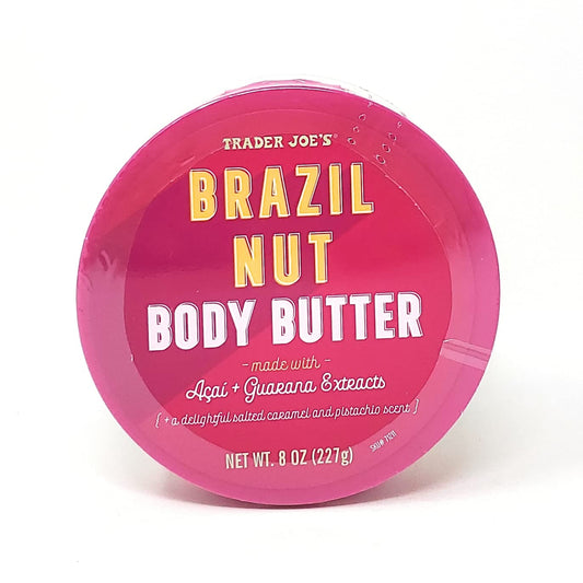Trader Joe's Brazil Nut Body Butter Made With Acai and Guarana Extracts Net Wt. 8 Oz (227g) - Pack of 1