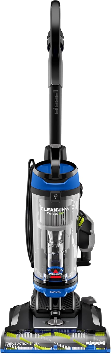 Bissell® CleanView Swivel Vacuum with Triple Action Brush Roll, Swivel Steering, Extension Wand, Easy-Empty Dirt Tank, Multi-Cyclonic Suction System, New 2024 Model