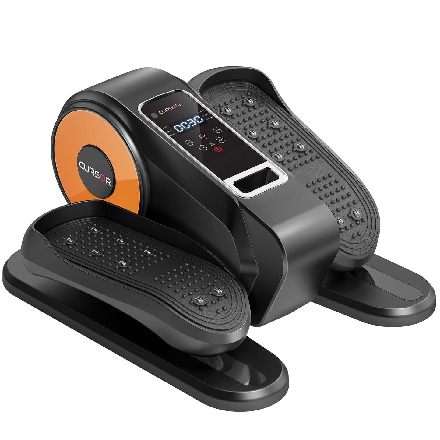 Under Desk Elliptical Machine, Electric Seated Pedal Exerciser, Mini Ellipse Leg Exerciser with Remoter, 12 Level Speeds, Forward & Reverse Direction, Manual & Auto Mode for Home Office