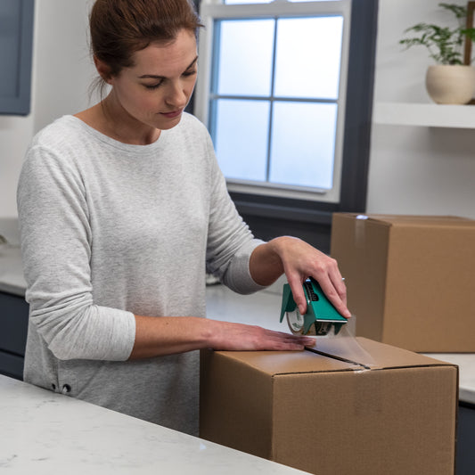 Duck EZStart Clear Packing Tape, 8 Rolls