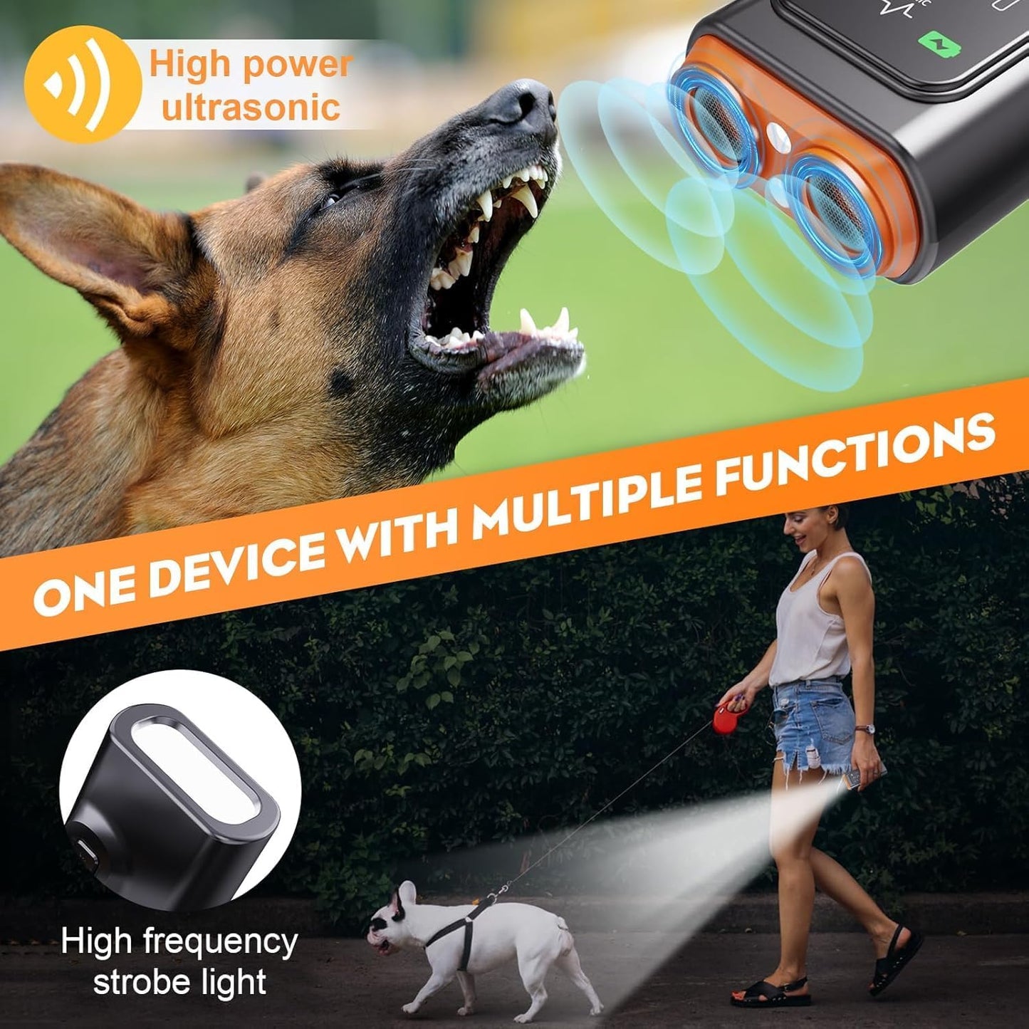 BarkGuard Pro, 2025 New BarkGuard Anti Barking Device Dog Bark Deterrent Devices with Hd Display and LED Flashlight, Anti-bark Device That Trains Your Dog Not to Bark Safe for Dogs (1)