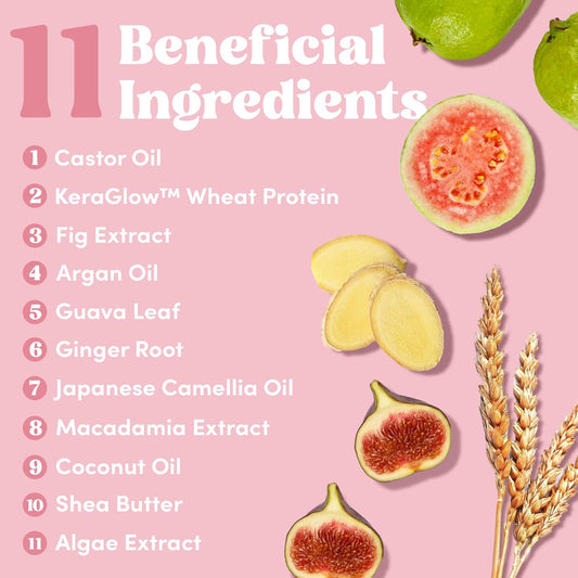 Glimmr 10-Minute Hair Mask for Damaged Hair – Deep Conditioner with Bonding Protein, Castor Oil & Superfood Extracts – Restores Shine, Reduces Breakage, Softens, Strengthens & Adds Fullness