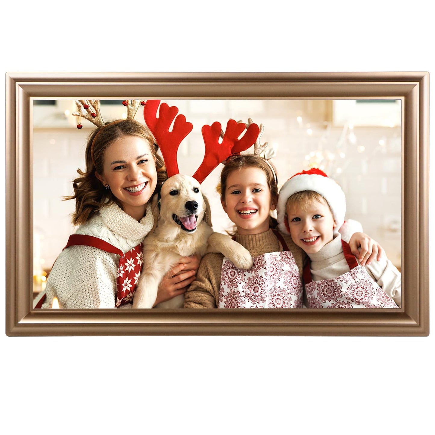 WiFi Digital Picture Frame 10.1 Inch, IPS Touch Screen Smart Cloud Digital Photo Frame with 16GB Storage, Wall Mountable, Auto-Rotate, Share Photos from Anywhere Via App