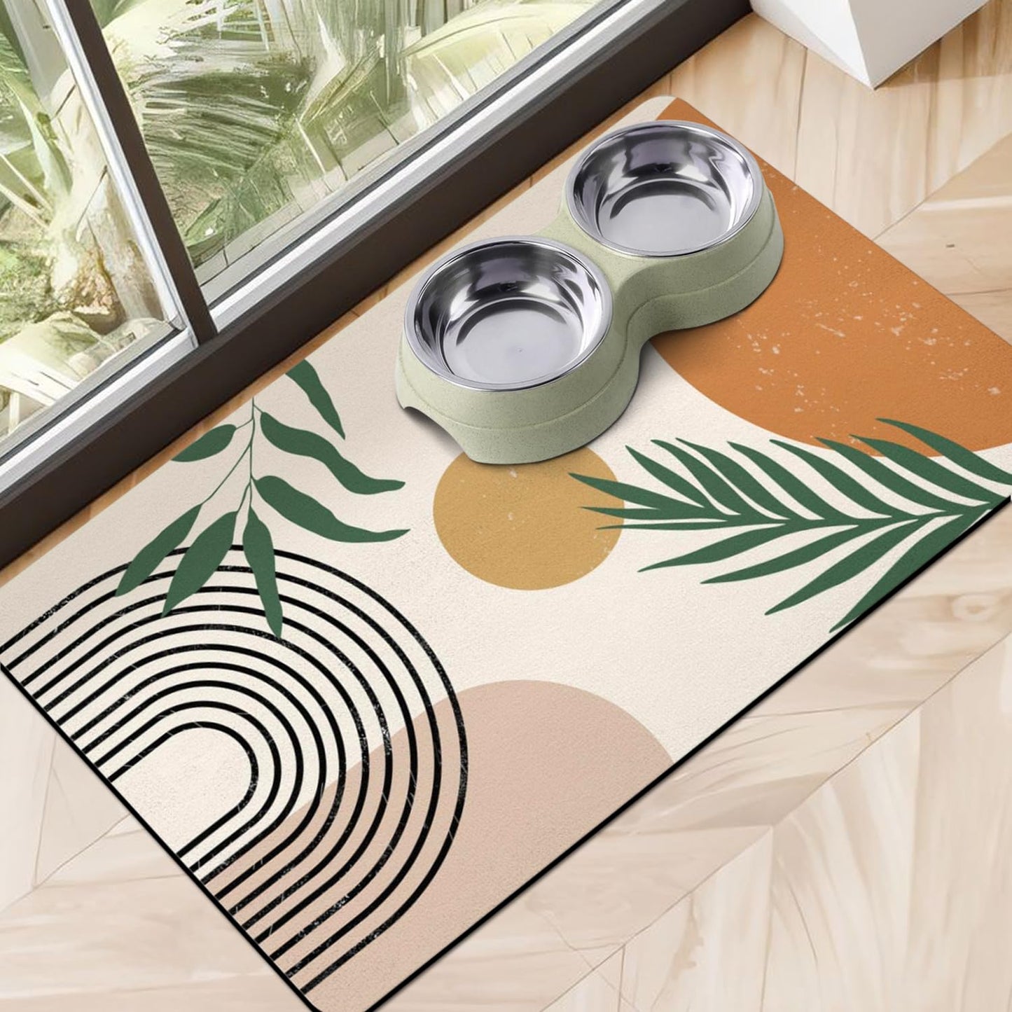 Dog Food Mats for Floors Absorbent, Pet Cat Food Mat - Non Slip Dog Bowl Mats for Food and Water Pet Supplies