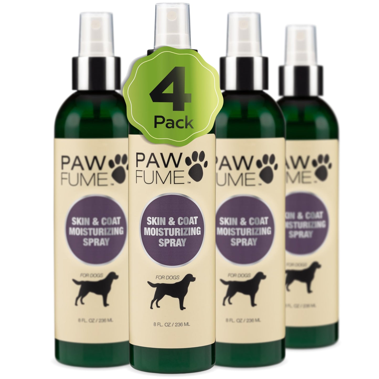 Pawfume Skin & Coat Moisturizing Spray Dog Lotion for Dry Skin – Dog Conditioner Spray for Dog Skin – Dog Leave in Conditioner Spray for Dog Dry Skin & Dog Itch Relief - Conditioner for Dogs Itch