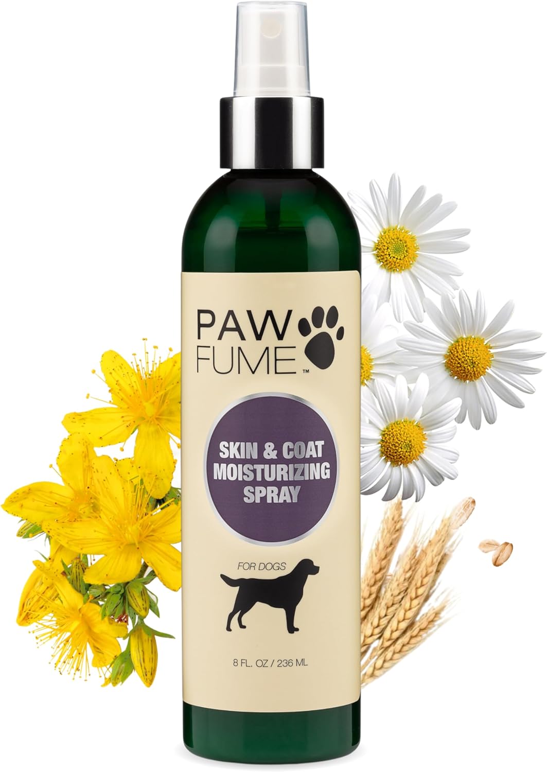 Pawfume Skin & Coat Moisturizing Spray Dog Lotion for Dry Skin – Dog Conditioner Spray for Dog Skin – Dog Leave in Conditioner Spray for Dog Dry Skin & Dog Itch Relief - Conditioner for Dogs Itch
