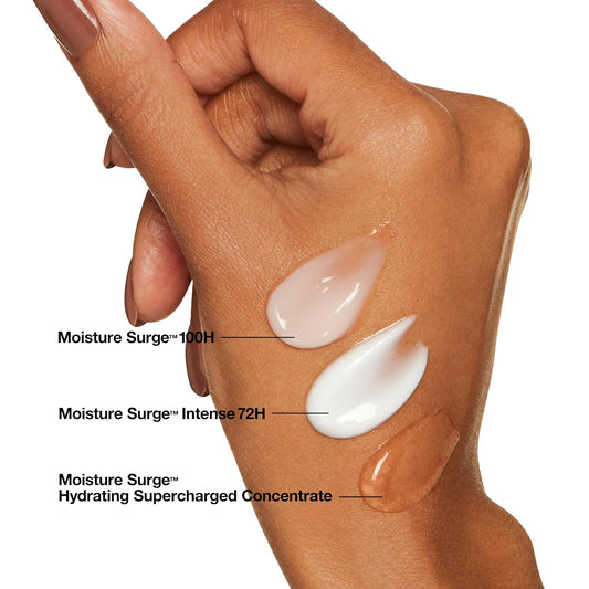 Clinique Moisture Surge 100H Auto-Replenishing Hydrator Oil Free Face Moisturizer | With Hyaluronic Acid, Aloe Bioferment and Vitamins C + E | For All Skin Types | Hydrating + Moisturizing