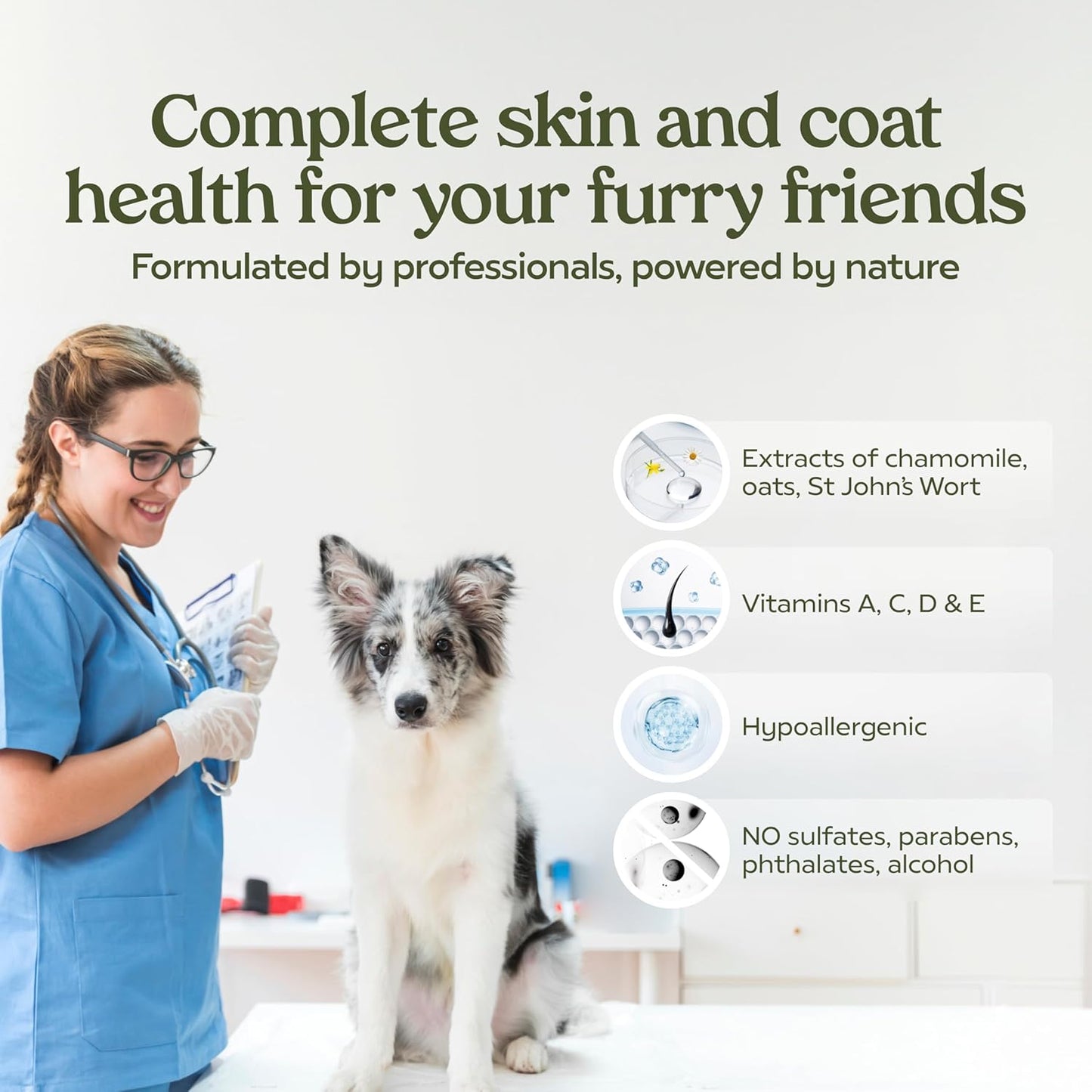 Pawfume Skin & Coat Moisturizing Spray Dog Lotion for Dry Skin – Dog Conditioner Spray for Dog Skin – Dog Leave in Conditioner Spray for Dog Dry Skin & Dog Itch Relief - Conditioner for Dogs Itch