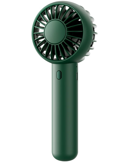 Gaiatop Mini Portable Fan, Small and Powerful, Cute Design 3 Speed Personal Handheld fan and Desktop with Base, Lightweight USB Rechargeable for Travel Lash Makeup Girl Women Summer Gift Black
