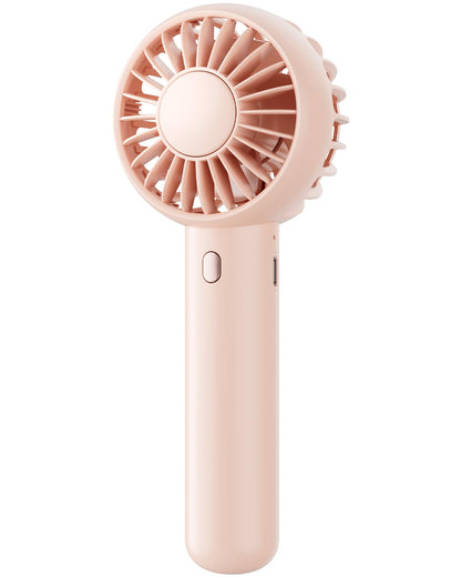Gaiatop Mini Portable Fan, Small and Powerful, Cute Design 3 Speed Personal Handheld fan and Desktop with Base, Lightweight USB Rechargeable for Travel Lash Makeup Girl Women Summer Gift Black
