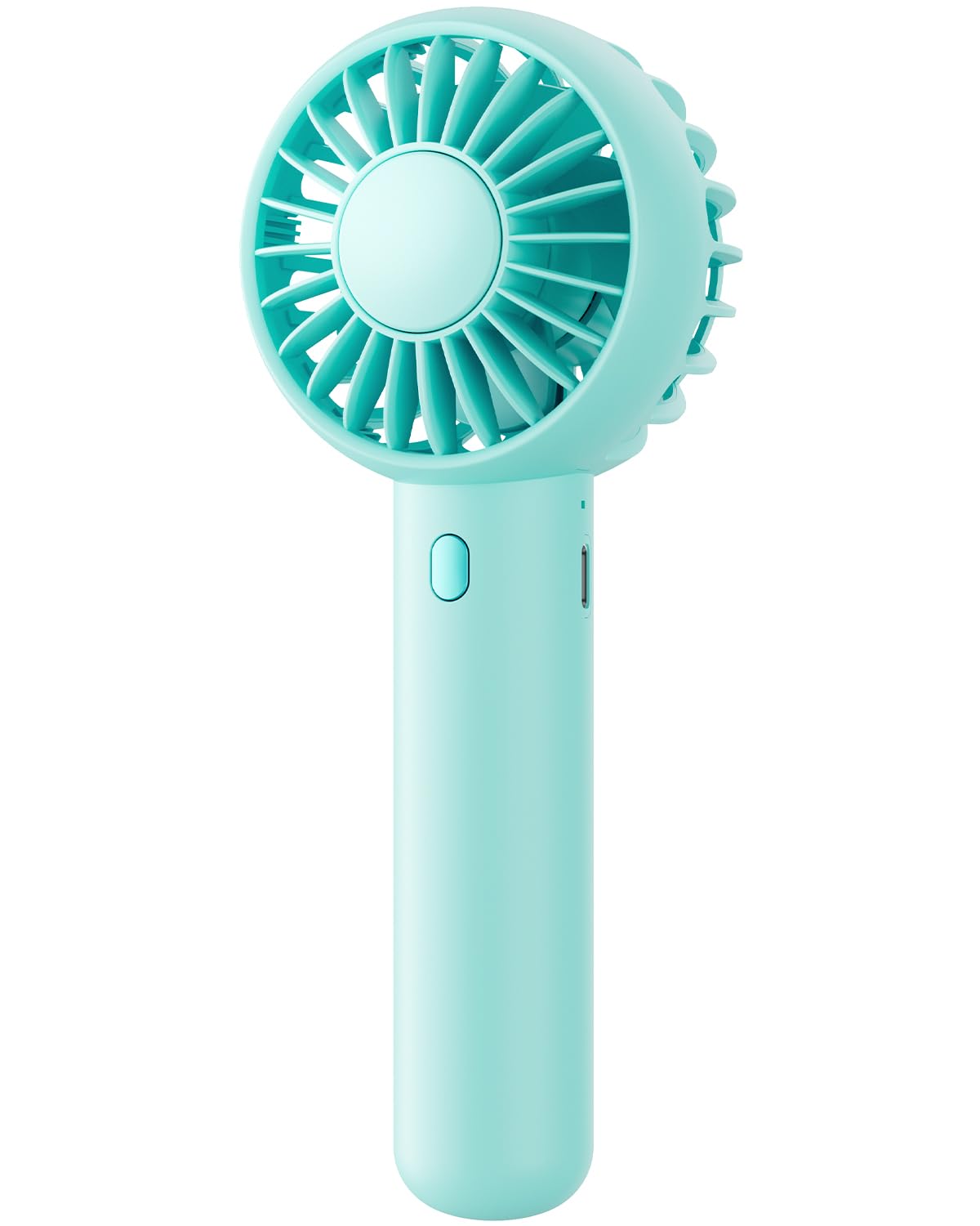 Gaiatop Mini Portable Fan, Small and Powerful, Cute Design 3 Speed Personal Handheld fan and Desktop with Base, Lightweight USB Rechargeable for Travel Lash Makeup Girl Women Summer Gift Black