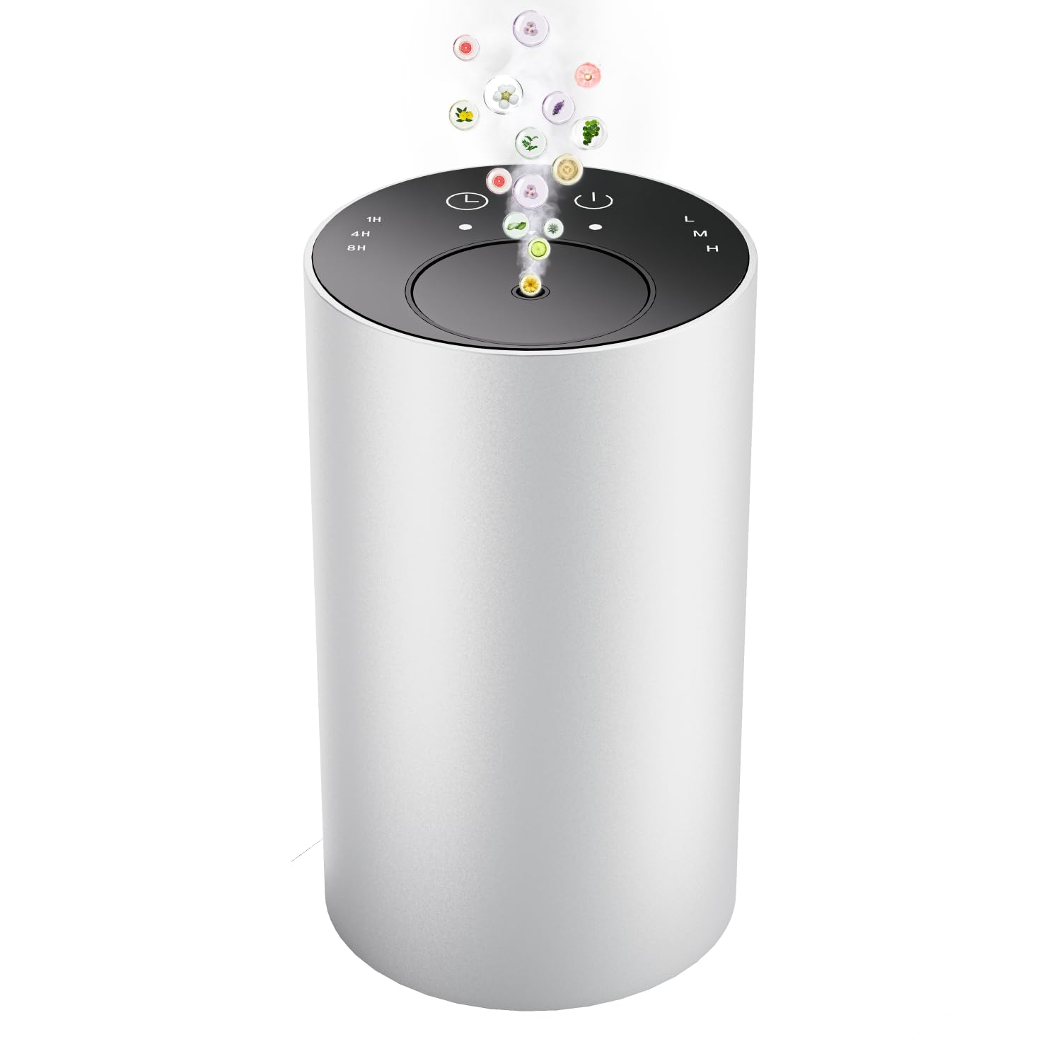 Waterless Essential Oil Diffuser, Portable Aromatherapy Diffuser, Mini Scent Machine, Battery Operated, 1/4/8-Hour Timer, 20ml Capacity, 3 Mist Levels for Home, Car, Room Office.No Included Oil(2pcs)