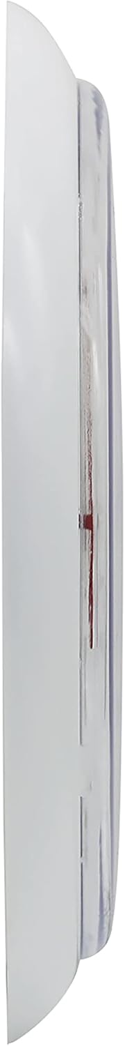 Springfield Indoor Outdoor Big Dial Thermometer, Wireless with Large Easy-to-Read Numbers, 8-Inch Dial for Patio, Pool, or Indoor Use, White Finish
