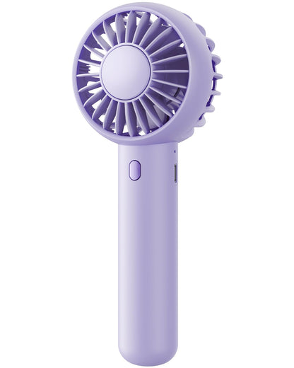 Gaiatop Mini Portable Fan, Small and Powerful, Cute Design 3 Speed Personal Handheld fan and Desktop with Base, Lightweight USB Rechargeable for Travel Lash Makeup Girl Women Summer Gift Black