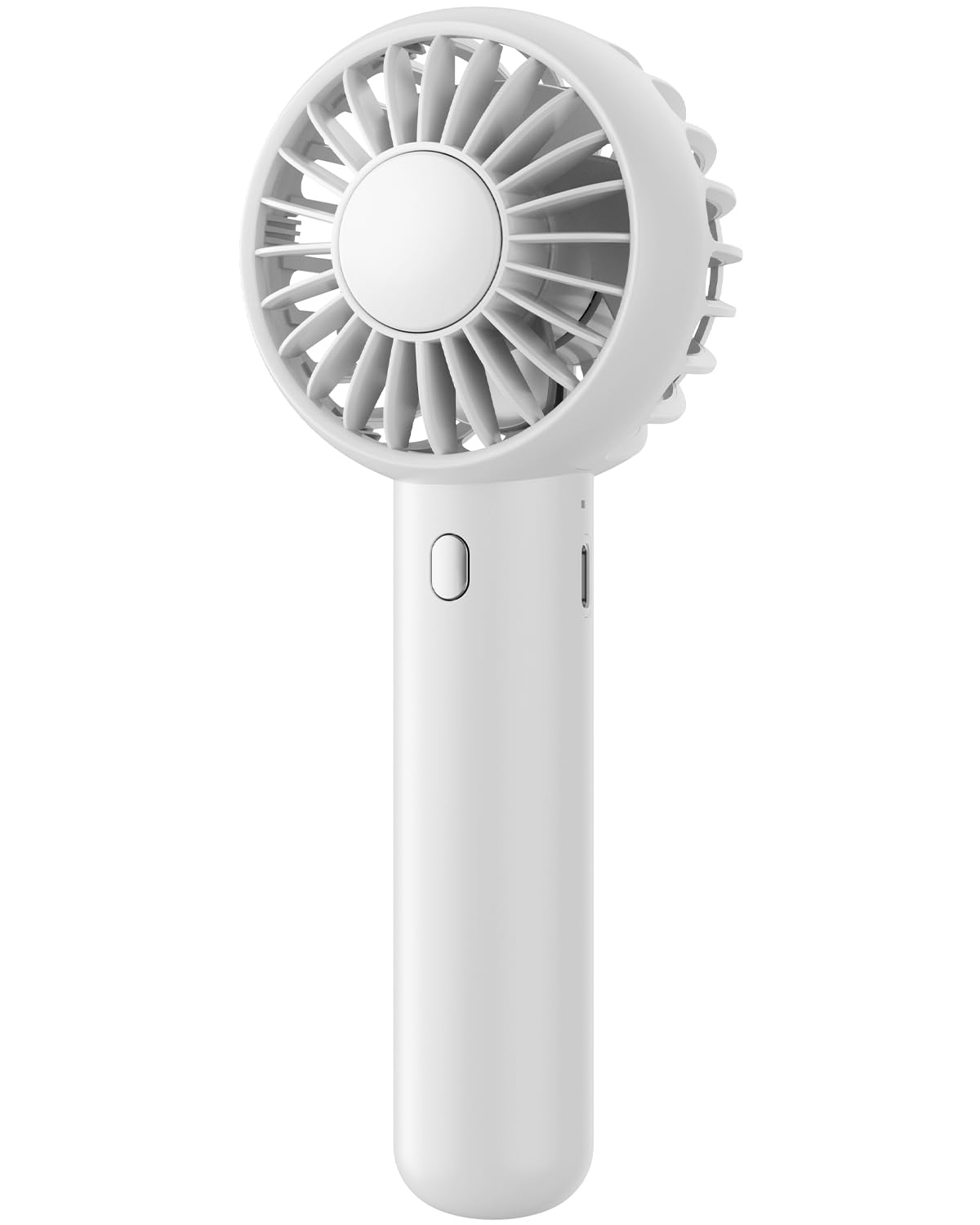 Gaiatop Mini Portable Fan, Small and Powerful, Cute Design 3 Speed Personal Handheld fan and Desktop with Base, Lightweight USB Rechargeable for Travel Lash Makeup Girl Women Summer Gift Black