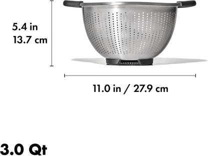 OXO Good Grips Stainless Steel 3 qt./ 2.8L Colander
