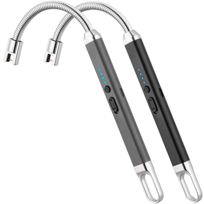 MEIRUBY Electric Candle Lighter, Valentine's Day Gifts for Women Mom Men Wife, USB Arc Rechargeable Windproof Long Lighter for Candle BBQ Birthday Housewarming Gift Idals