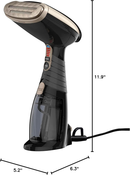 Conair Handheld Garment Steamer for Clothes, Turbo ExtremeSteam 1875W Fabric Steamer, Portable Handheld Design, Strong Penetrating Steam, Amazon Exclusive, Black