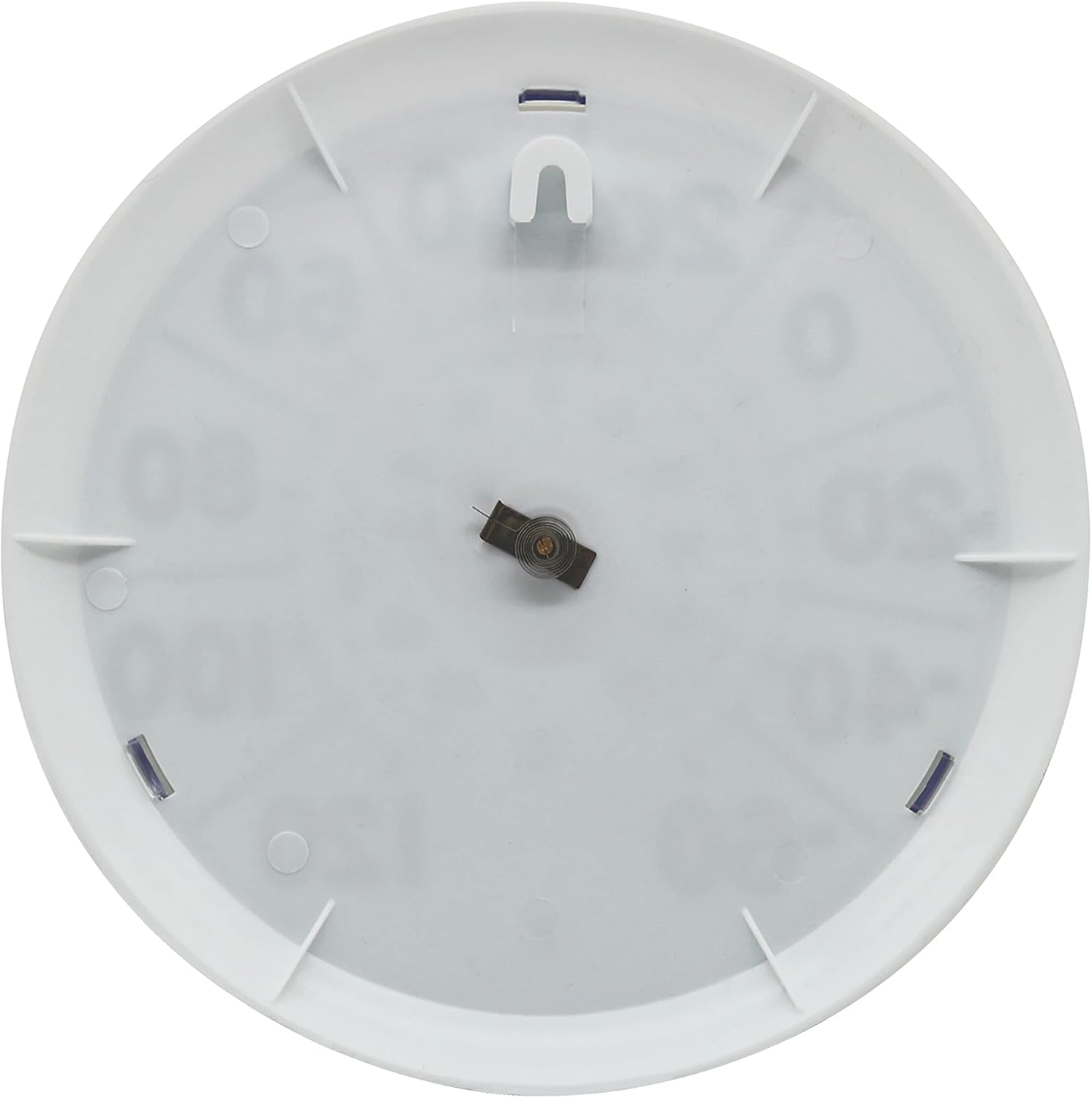 Springfield Indoor Outdoor Big Dial Thermometer, Wireless with Large Easy-to-Read Numbers, 8-Inch Dial for Patio, Pool, or Indoor Use, White Finish