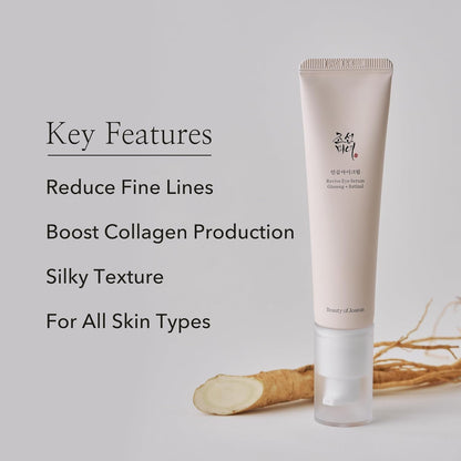 Beauty of Joseon Revive Eye Serum with Retinal Niacinamide Peptide for Face Under Eyes Wrinkles Dark Circles Moisturizer Cream Korean Skincare 30ml, 1 fl.oz * 2pack