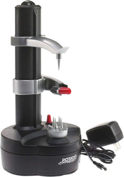 Starfrit Rotato Express Electric Peeler - 2 Spare Blades - Safe & Easy to Use - Effortlessly Peels Vegetables and Fruit