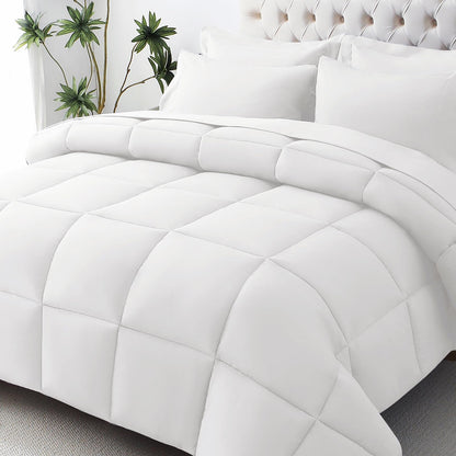 JOLLYVOGUE Queen Comforter Set, 7-Piece Bed in a Bag Queen, Ultra-Soft Comforters Queen Size, Queen Size Comforter Sets, Goose Down Alternative, Oeko-TEX Certified, Sheets & Pillowcases