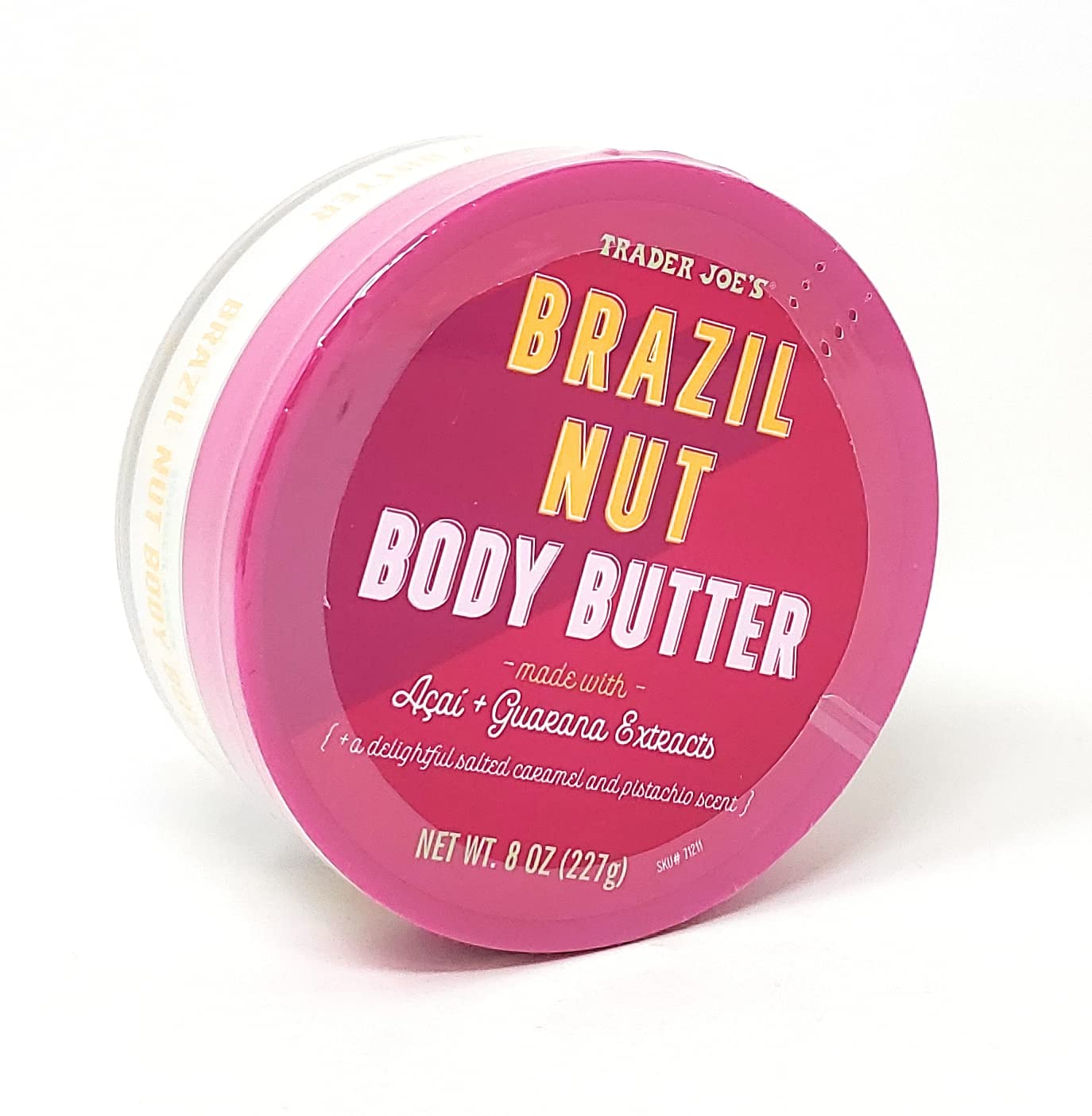 Trader Joe's Brazil Nut Body Butter Made With Acai and Guarana Extracts Net Wt. 8 Oz (227g) - Pack of 1