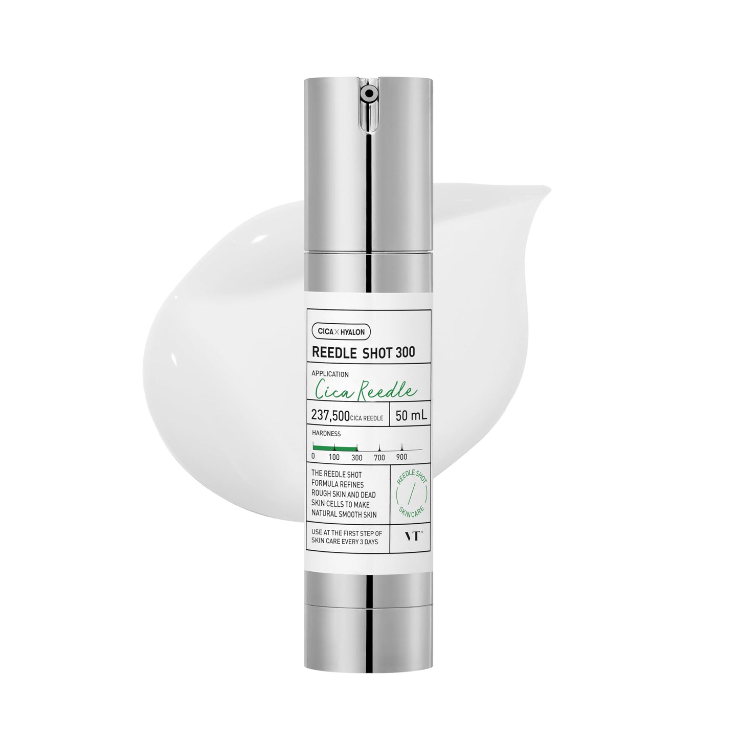 VT COSMETICS CICA Reedle Shot 100, Spicule Microneedling Serum for Pore Care & Exfoliation, Exosome, Centella Asiatica for Glass Skin, Skin Texture, Korean Liquid Skin Booster (1.69 Fl Oz / 50ml)