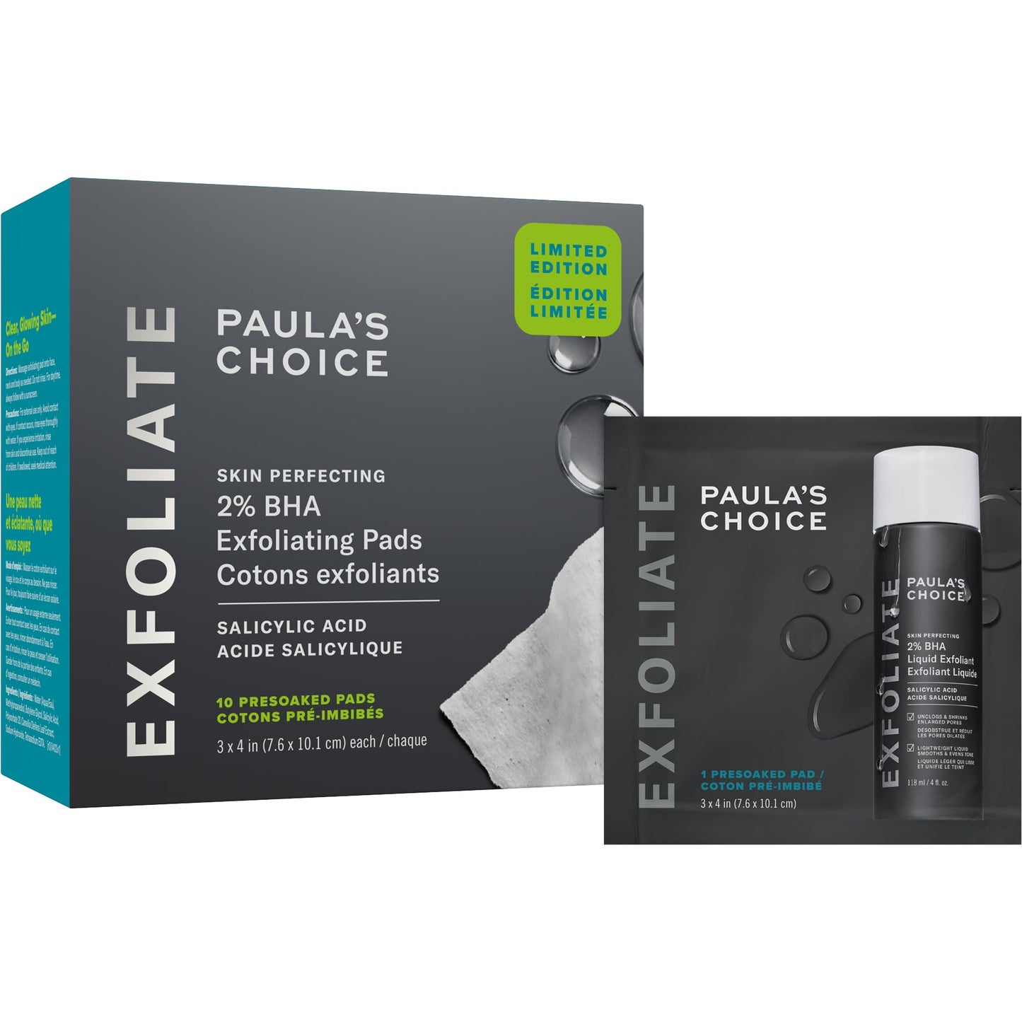 Paula's Choice SKIN PERFECTING 2% BHA Liquid Exfoliant Polish, Salicylic Acid Exfoliant-Facial Polish for Enlarged Pores, Wrinkles & Fine Lines, Suitable for Blackhead-Prone Skin, Fragrance-Free