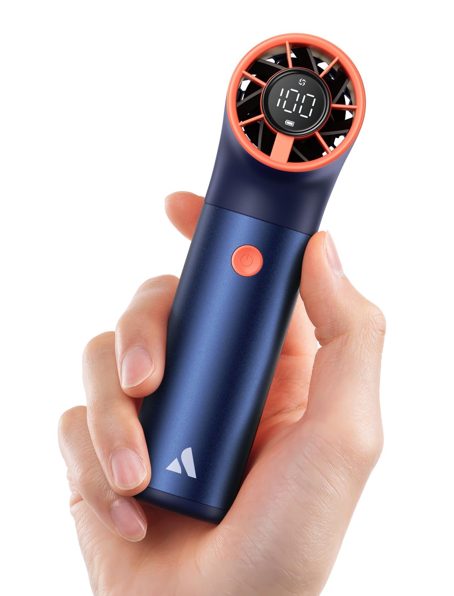 Aecooly Portable Handheld Fan, Powerful Turbo Mini Fan, 19000 RPM High Speed Aero Pro, 15H Max Cooling Time, 6 Speeds Aluminum Case, Pocket Rechargeable Personal Small Travel GIfts for Women-Black