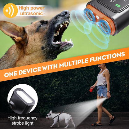 BarkGuard Pro, 2025 New BarkGuard Anti Barking Device Dog Bark Deterrent Devices with Hd Display and LED Flashlight, Anti-bark Device That Trains Your Dog Not to Bark Safe for Dogs (1)