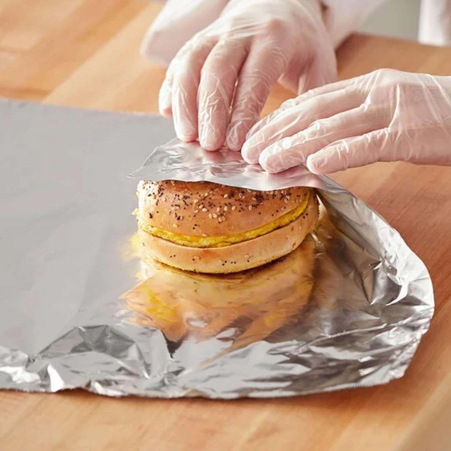 Heavy Duty Silver Aluminum Foil Roll for Food 18 Inches 500 FT Heavy Duty Food Safe Foil Wrap