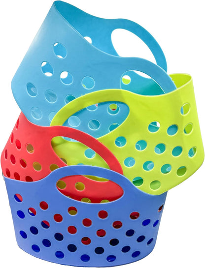 Assorted Multicolor Basket with Handles 3ct