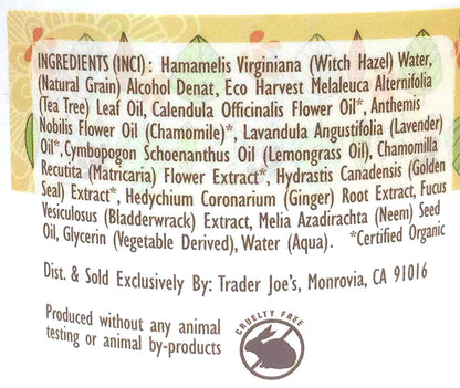 2 Pack Trader Joes Spa Natural Facial Cleansing Pads with Tea Tree Oil