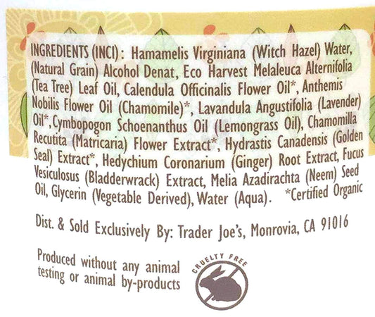 2 Pack Trader Joes Spa Natural Facial Cleansing Pads with Tea Tree Oil