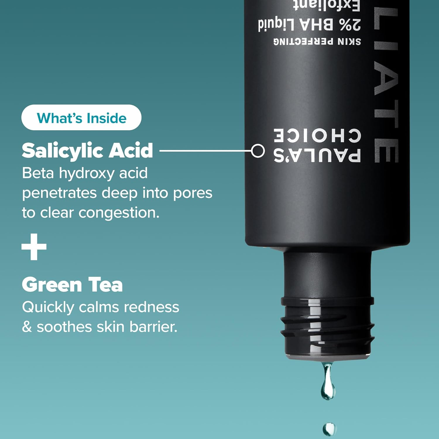 Paula's Choice SKIN PERFECTING 2% BHA Liquid Exfoliant Polish, Salicylic Acid Exfoliant-Facial Polish for Enlarged Pores, Wrinkles & Fine Lines, Suitable for Blackhead-Prone Skin, Fragrance-Free