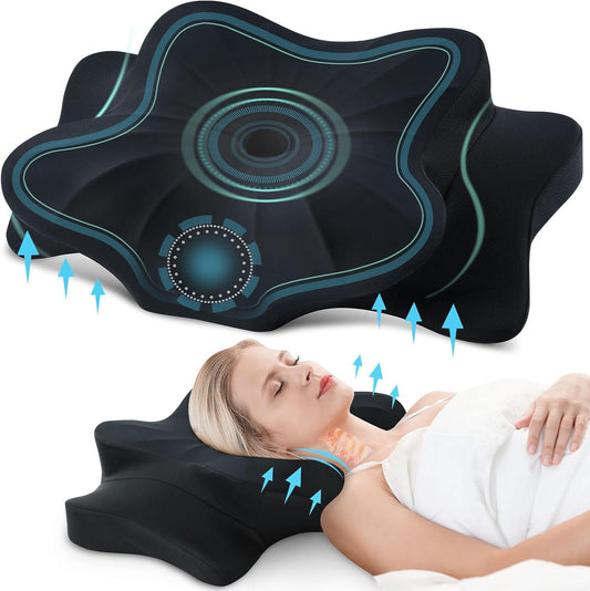 BuyersHeart Bed Wedge Pillow Memory Foam-Acid Reflux & Back Support