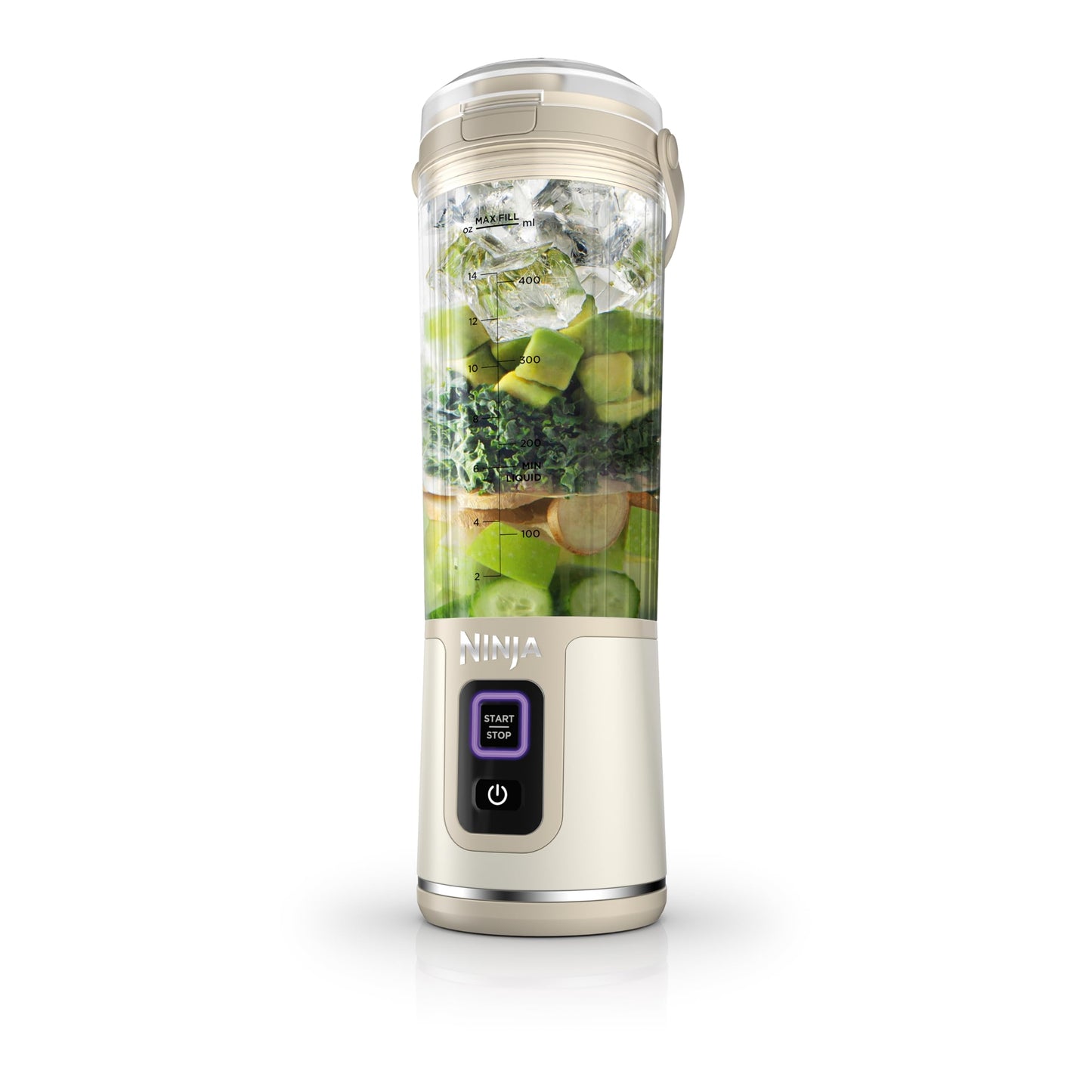 Ninja BC151EM Blast Portable Blender, Cordless, 18oz. Vessel, Personal Blender-for Shakes & Smoothies, BPA Free, Leakproof-Lid & Sip Spout, USB-C Rechargeable, Dishwasher Safe Parts, Forest Green