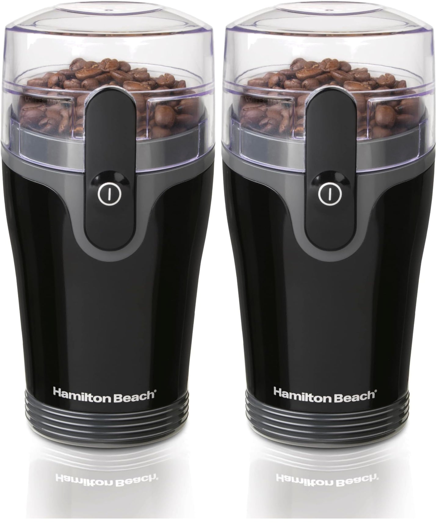 Hamilton Beach Fresh Grind Electric Coffee Grinder for Beans, Spices and More, Stainless Steel Blades, Removable Chamber, Makes up to 12 Cups, Black
