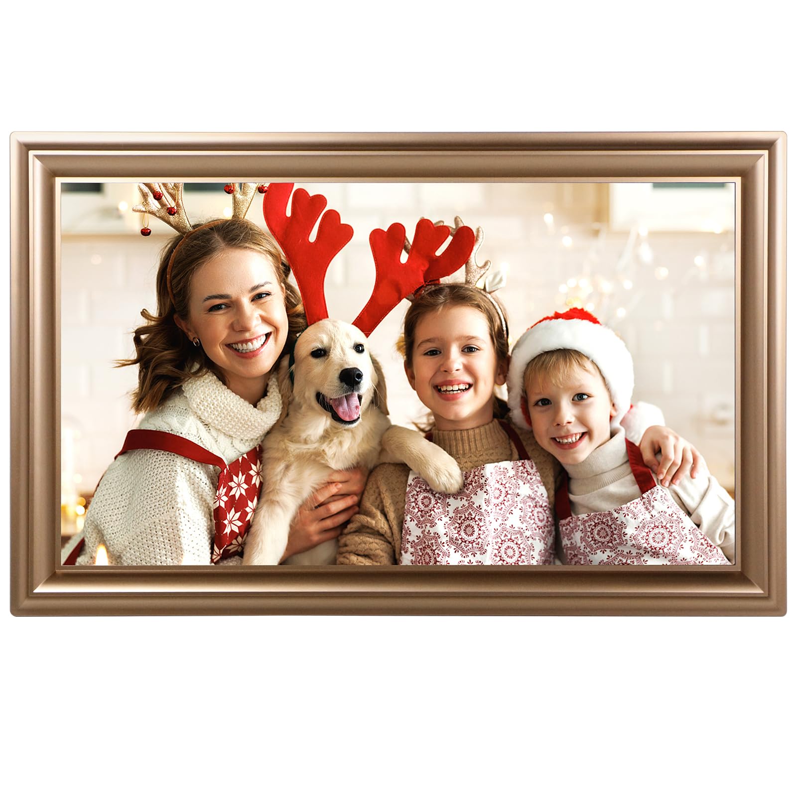 WiFi Digital Picture Frame 10.1 Inch, IPS Touch Screen Smart Cloud Digital Photo Frame with 16GB Storage, Wall Mountable, Auto-Rotate, Share Photos from Anywhere Via App