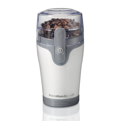 Hamilton Beach Fresh Grind Electric Coffee Grinder for Beans, Spices and More, Stainless Steel Blades, Removable Chamber, Makes up to 12 Cups, Black