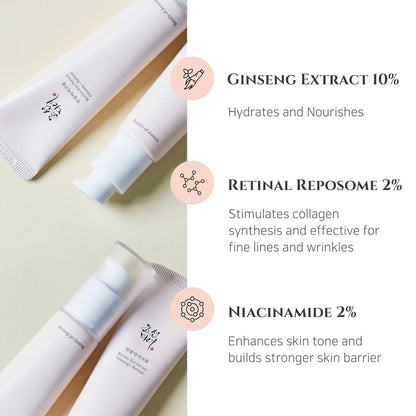 Beauty of Joseon Revive Eye Serum with Retinal Niacinamide Peptide for Face Under Eyes Wrinkles Dark Circles Moisturizer Cream Korean Skincare 30ml, 1 fl.oz * 2pack