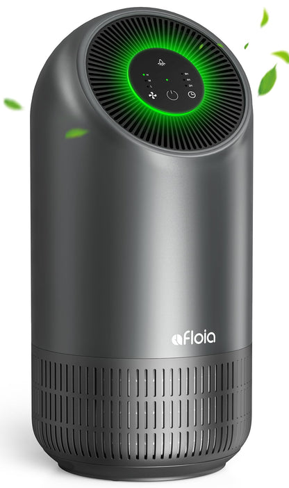 Afloia Air Purifier for Pets, Air Purifiers for Home Large Room Up to 880 Ft², Efficient Filter Air Cleaner for Home Remove 99.99% Pets Hair Odor Dust Smoke Mold Pollen, Fillo Black