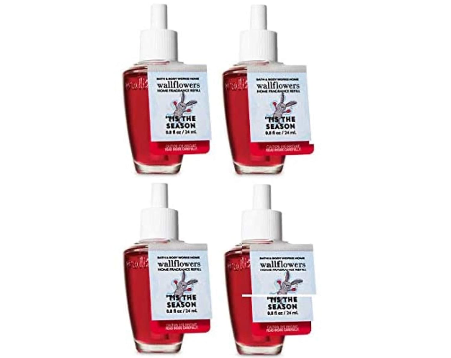 Bath & Body Works Tis the Season Wallflower Refill Bulbs - Lot of 4