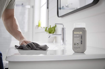 KOHLER K-23725-NA Cast Iron Cleaner, For Kitchen and Bathroom, 8 oz Bottle, Nonabrasive Cream-based Cleaner