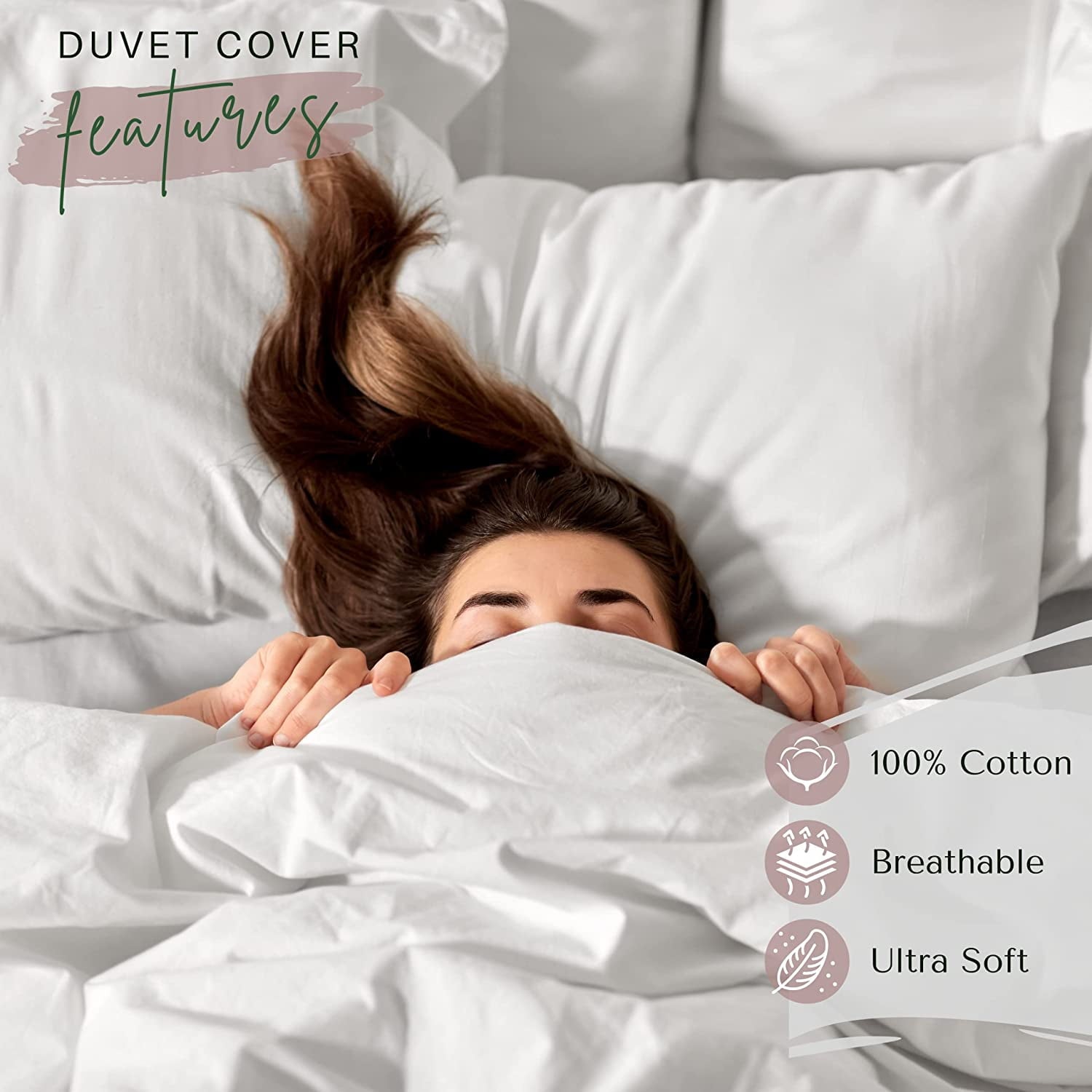 Superity Linen Duvet Cover Queen Size