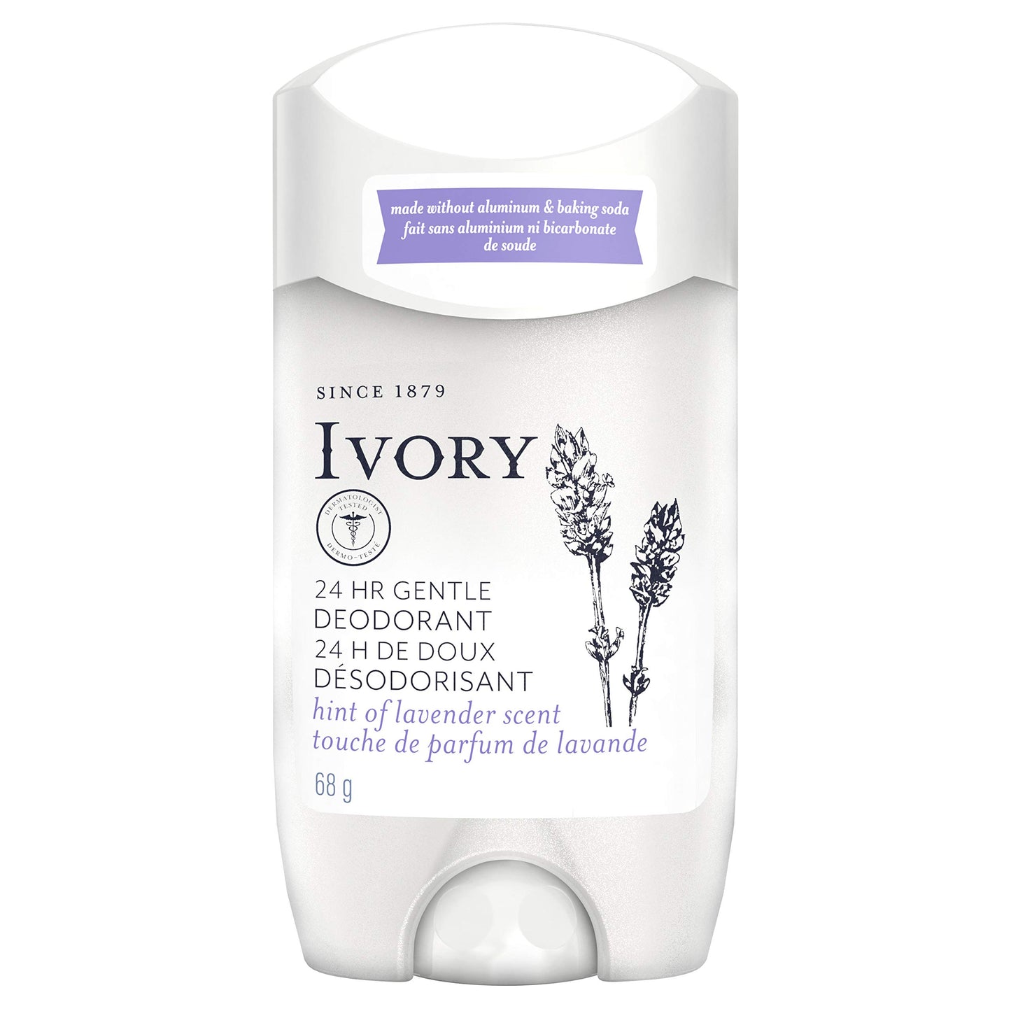 Ivory Deodorant, Hint of Lavender, 2.4 Ounce (Pack of 3)