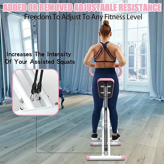 Foldable Squat Machine for Glute & Leg Workout
