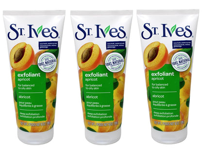 St. Ives Fresh Skin Scrub, Apricot 6 oz Pack of (3)